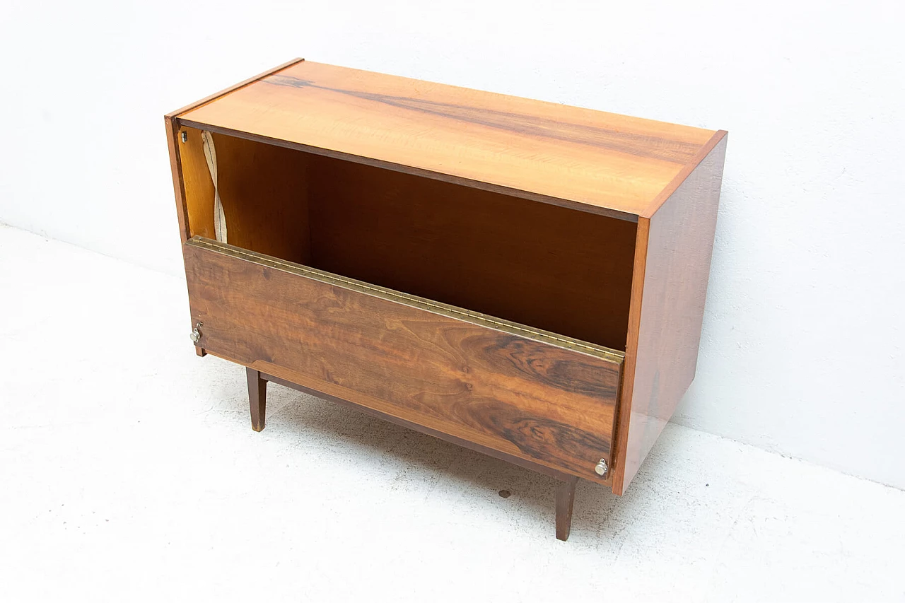 Two-drawer walnut dresser, 1970s 6