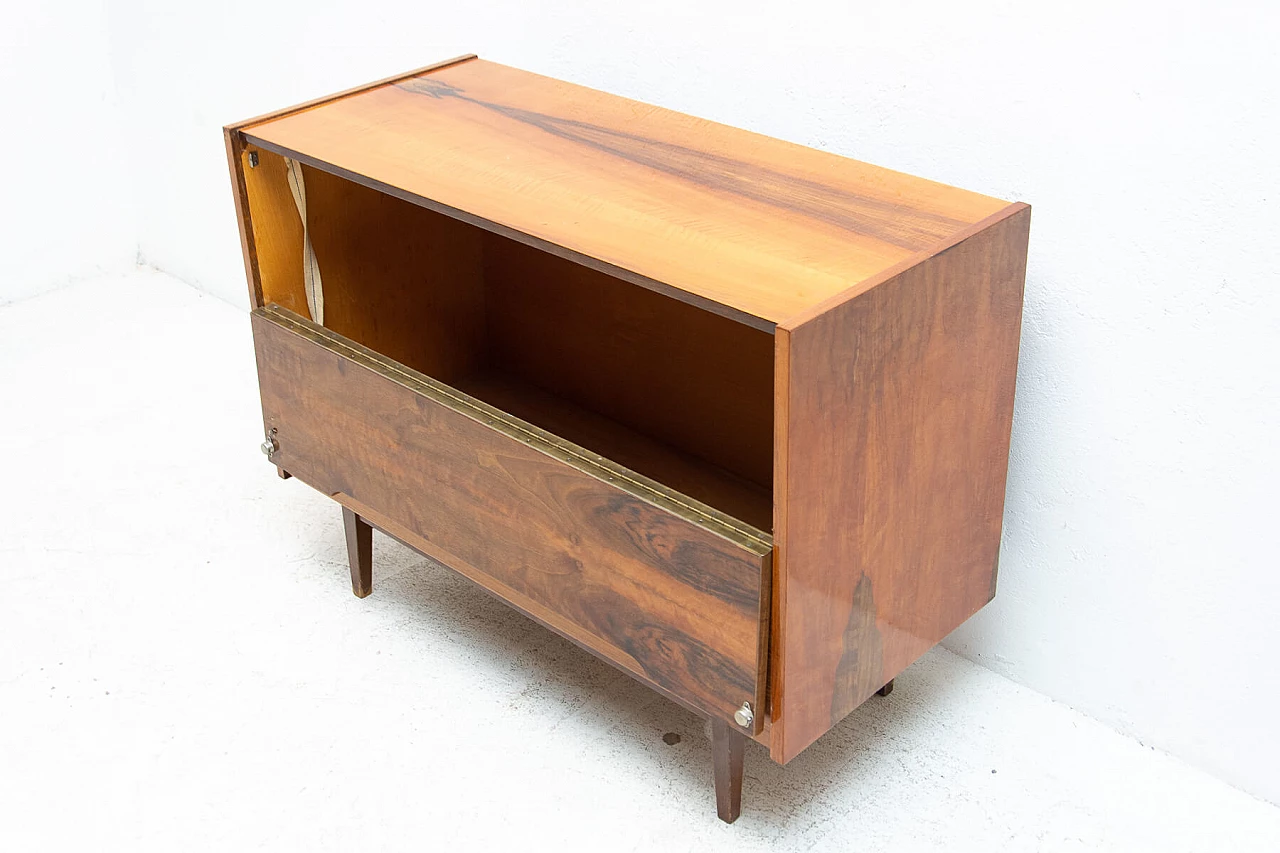 Two-drawer walnut dresser, 1970s 7