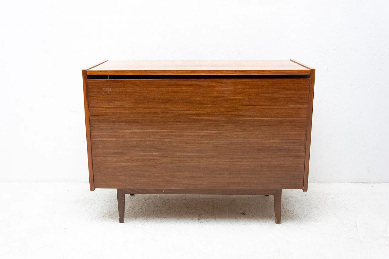 Two-drawer walnut dresser, 1970s 13