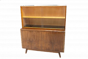 Libreria in noce di Hubert Nepozitek e Bohumil Landsman per Jitona, anni '60