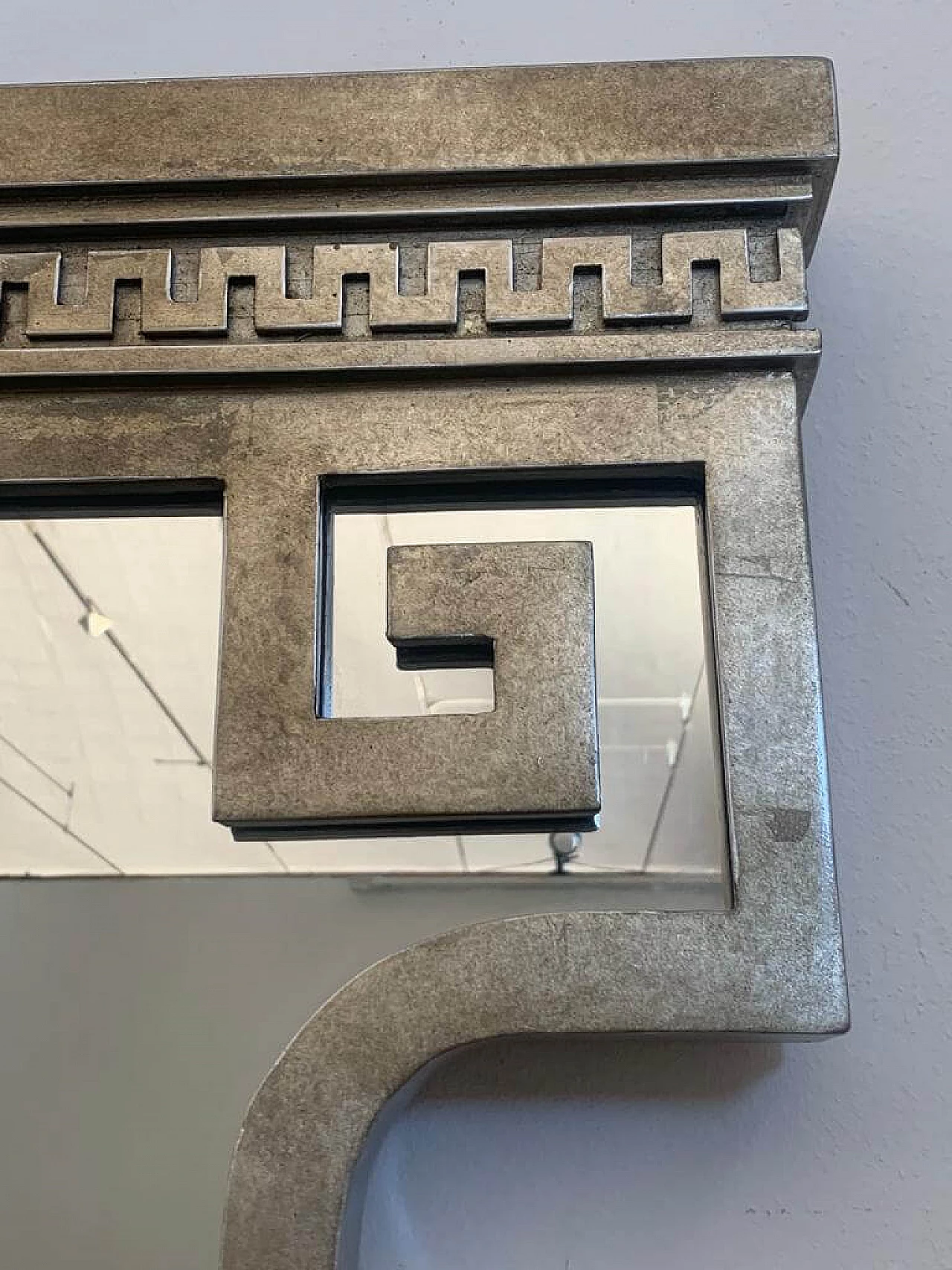 Specchio in foglia metallica di Lam Lee Group Dallas, anni '90 5