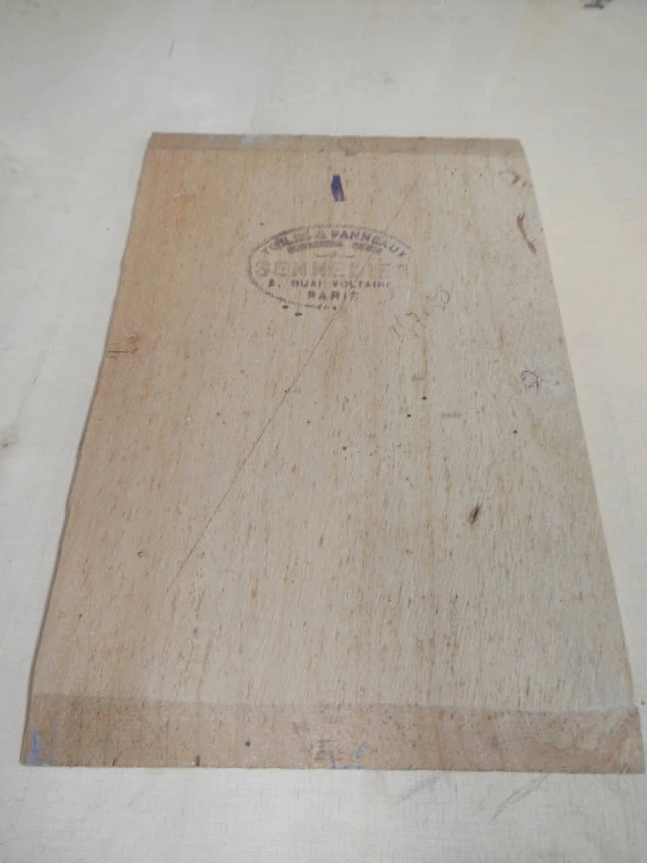 Des Champs, road, painting on wood, early 20th century 1