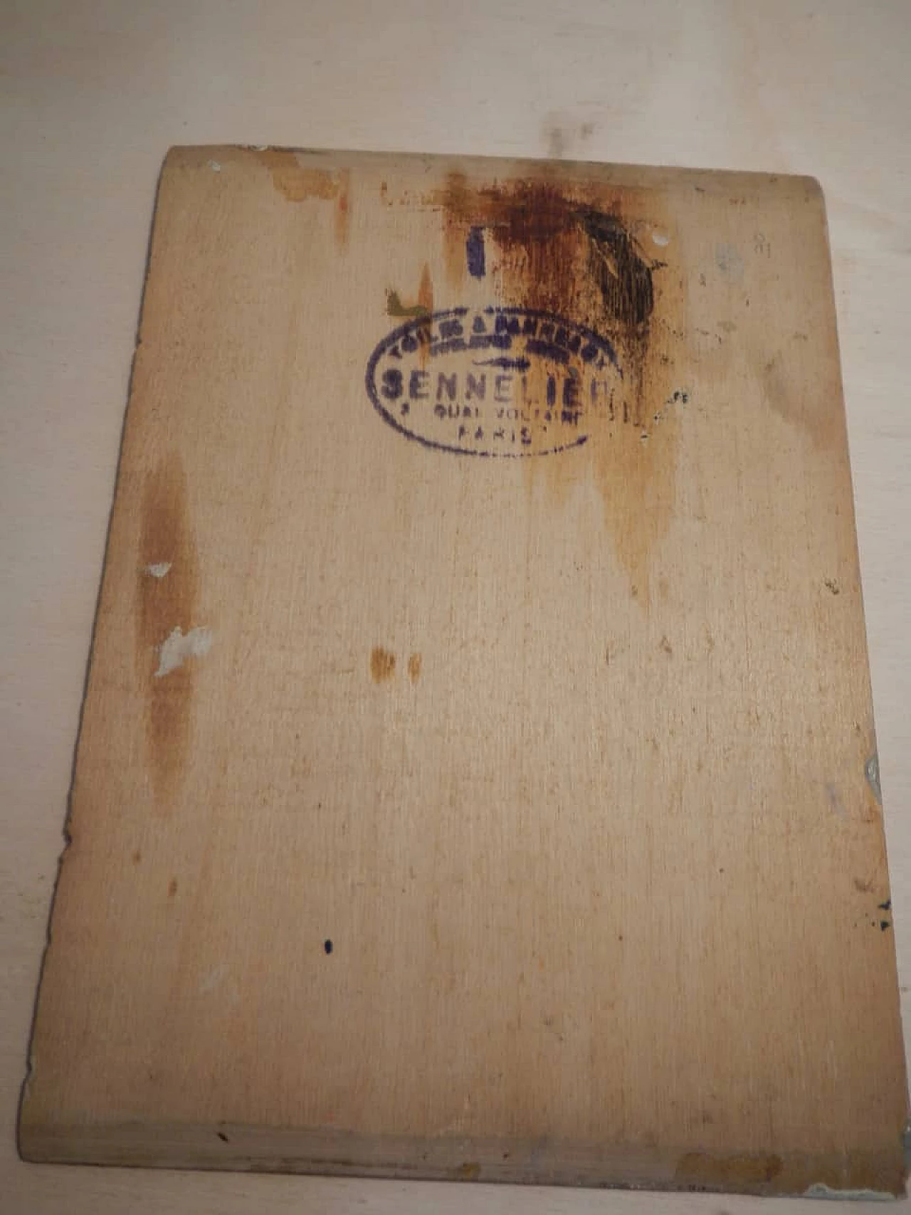 Des Champs, brook, painting on wood, early 20th century 1