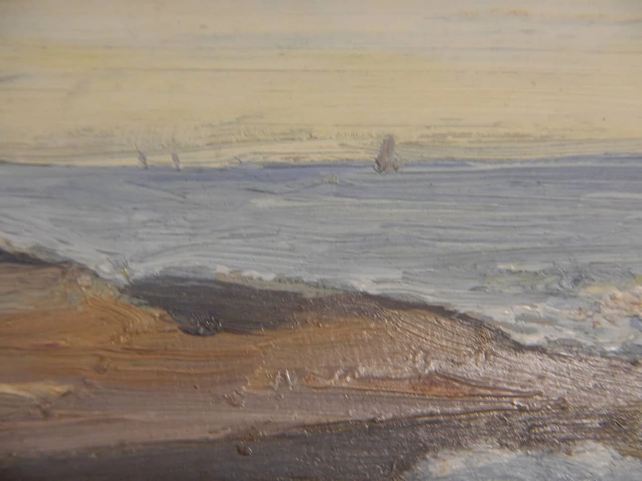 Des Champs, ocean, painting on wood, early 20th century 5