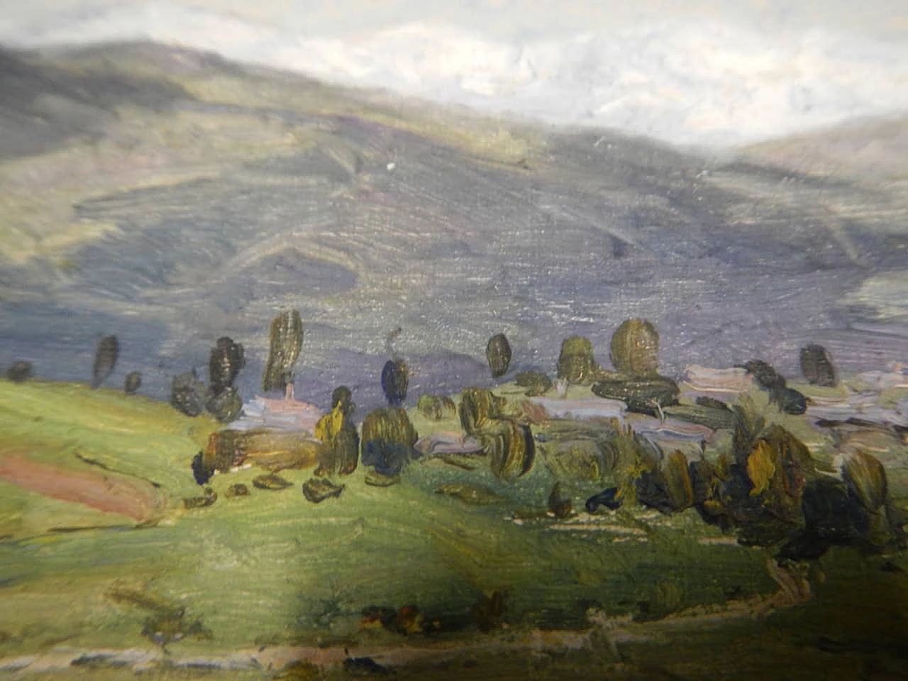 Des Champs, Pirenei, dipinto su legno, inizio ‘900 3