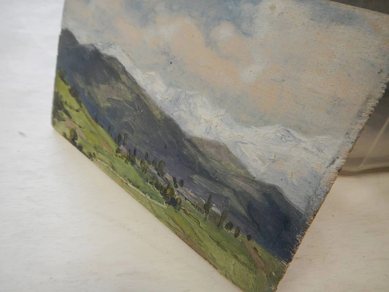 Des Champs, Pirenei, dipinto su legno, inizio ‘900 6