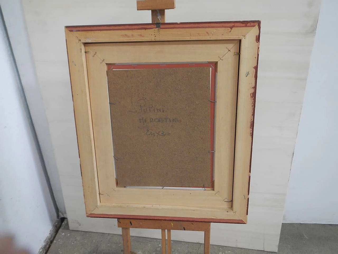 Pupini, market, oil painting, 1960s 2