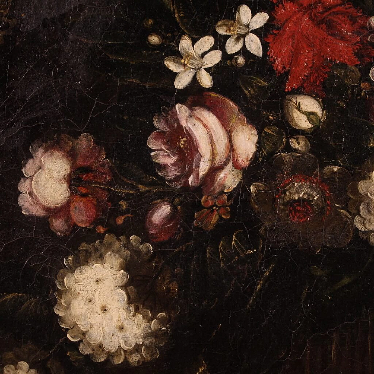 Still life with flowers, oil on canvas, early 18th century 11