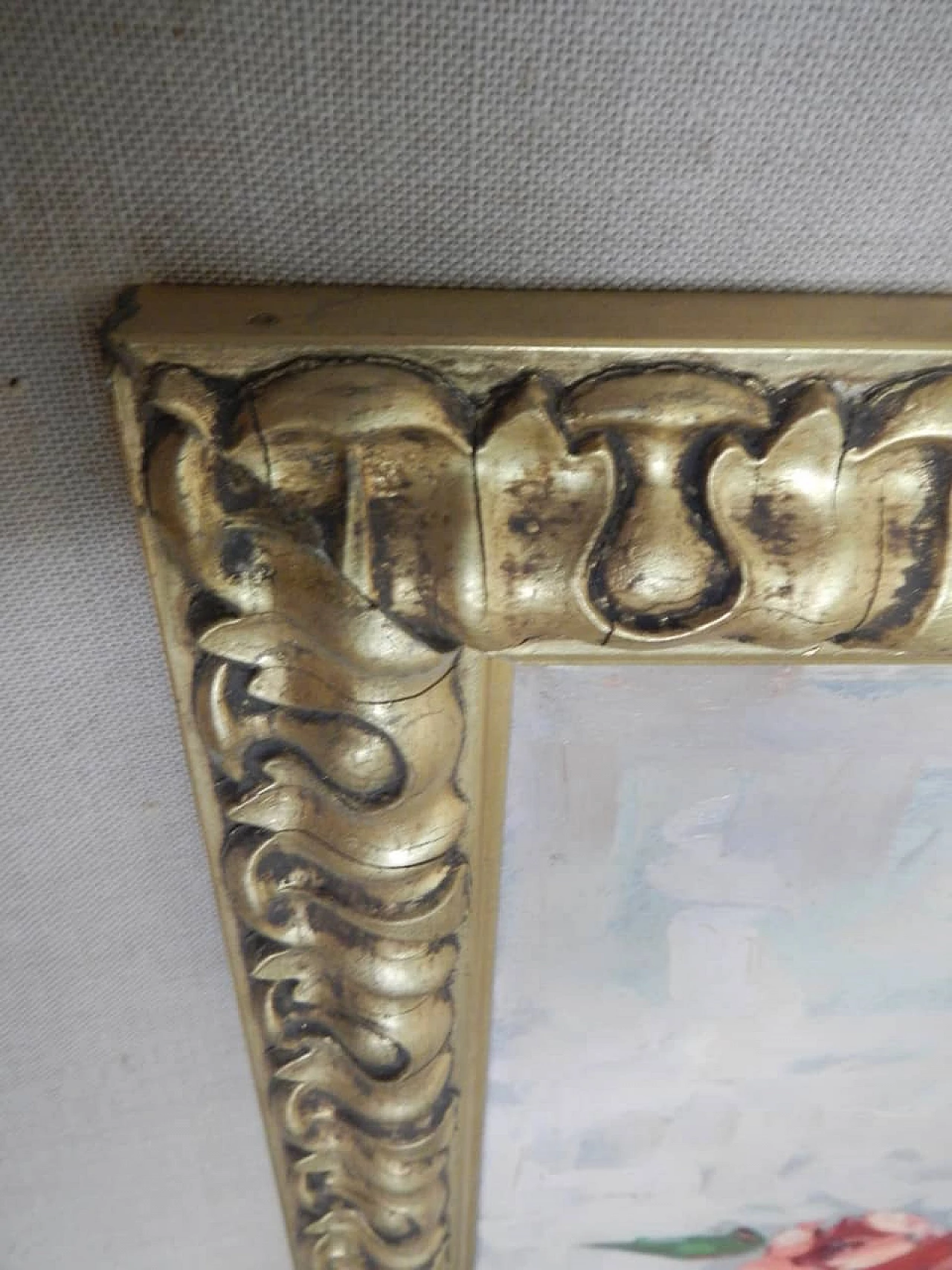 Cocco, vase of flowers, oil painting, 1950s 3