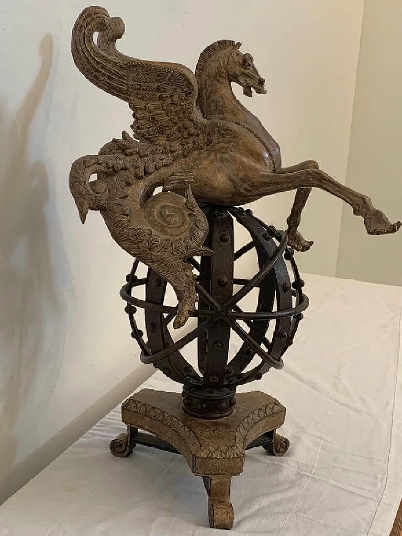 Sculpture of Pegasus on astrolabe by Lam Lee Group Dallas, 1990 6