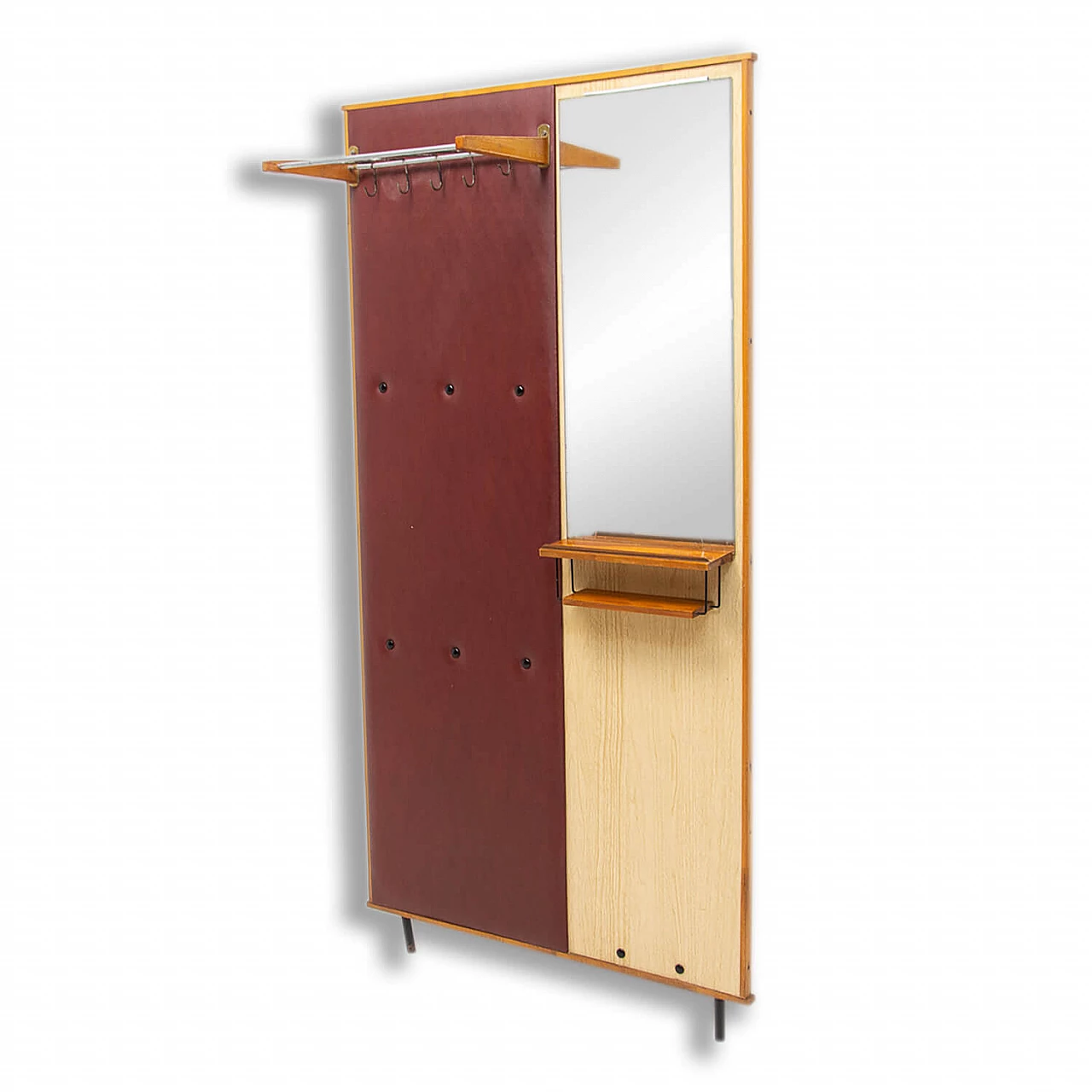 Wooden coat rack by Drevotar, 1960s 1