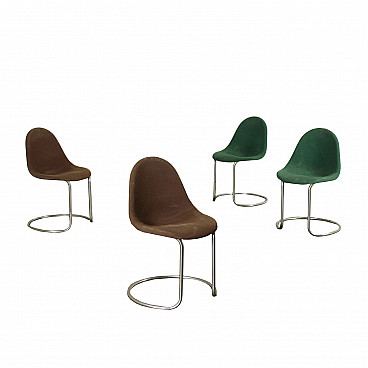 Gruppo di 4 sedie Maia di Giotto Stoppino, anni '60