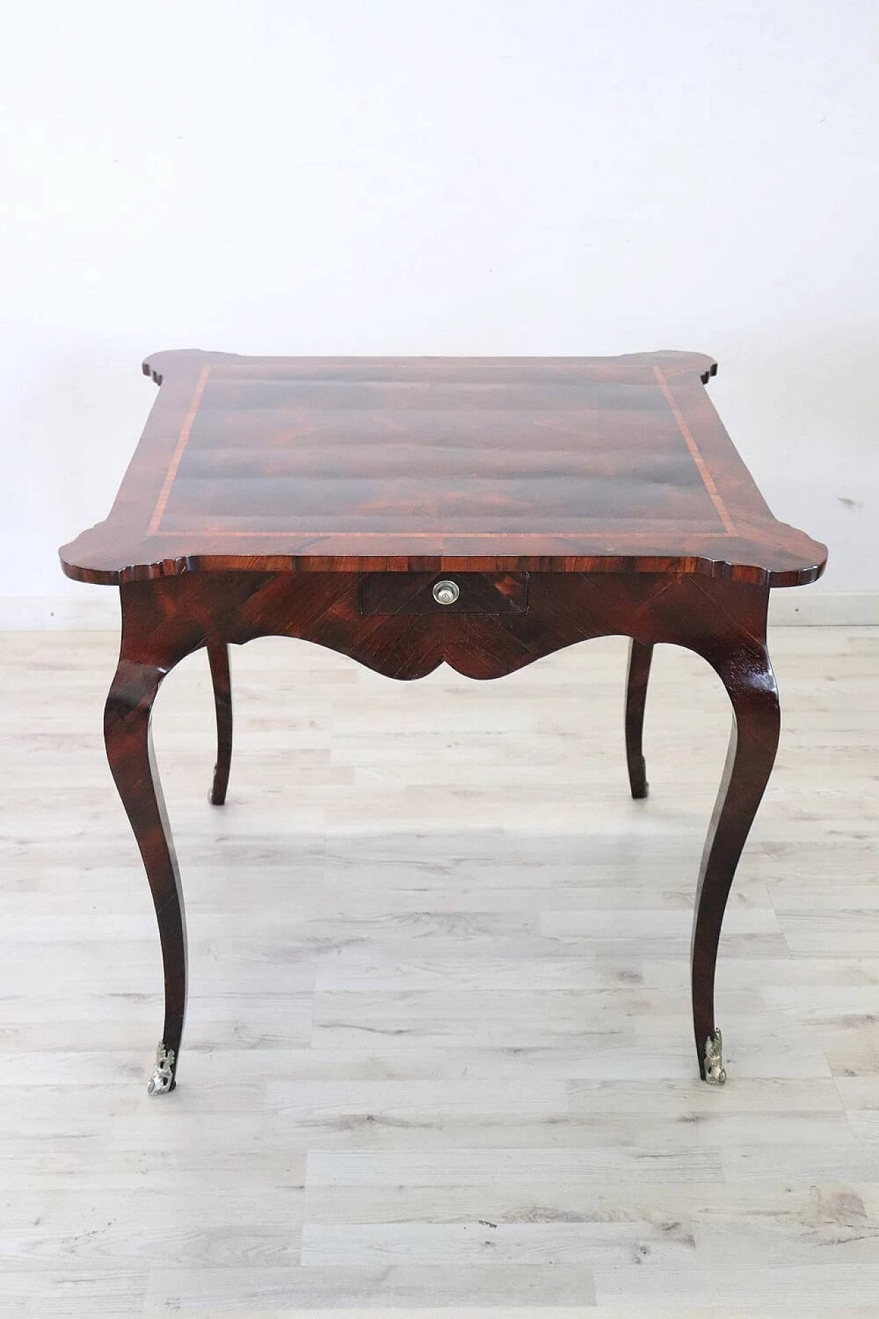 Tavolo da gioco in stile Luigi XV in legno, '700 2
