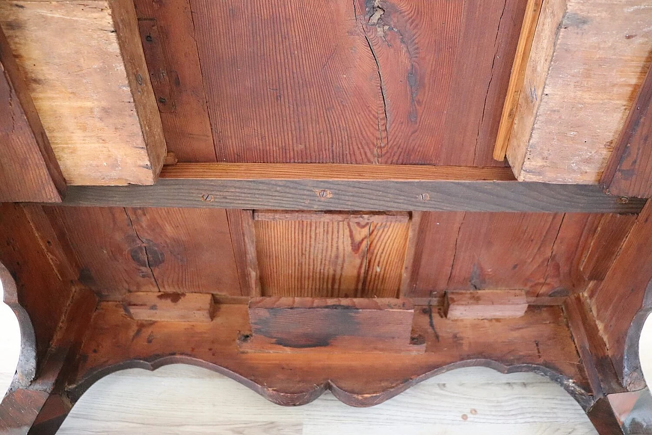 Tavolo da gioco in stile Luigi XV in legno, '700 11