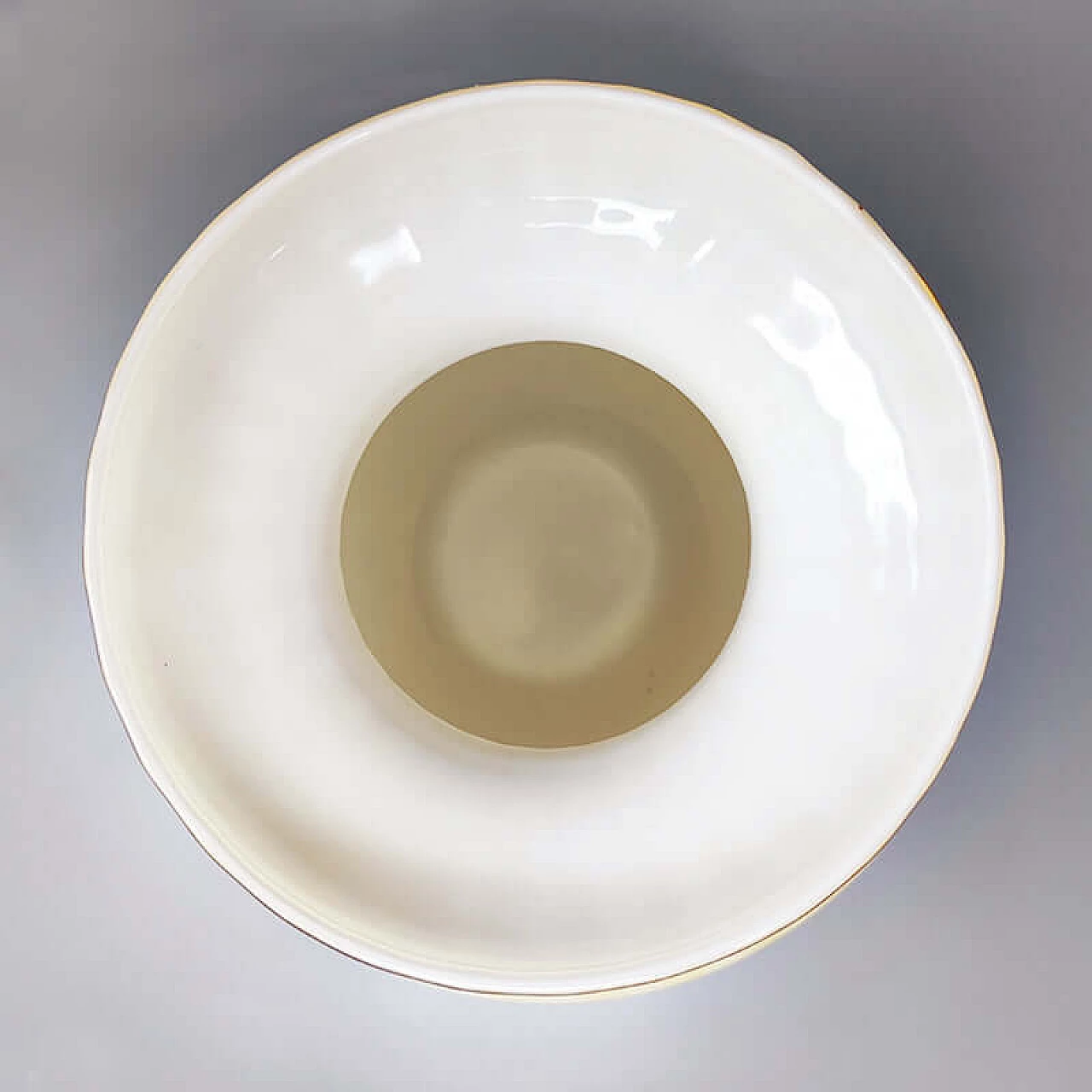 Vaso in vetro di Murano beige, anni '60 4