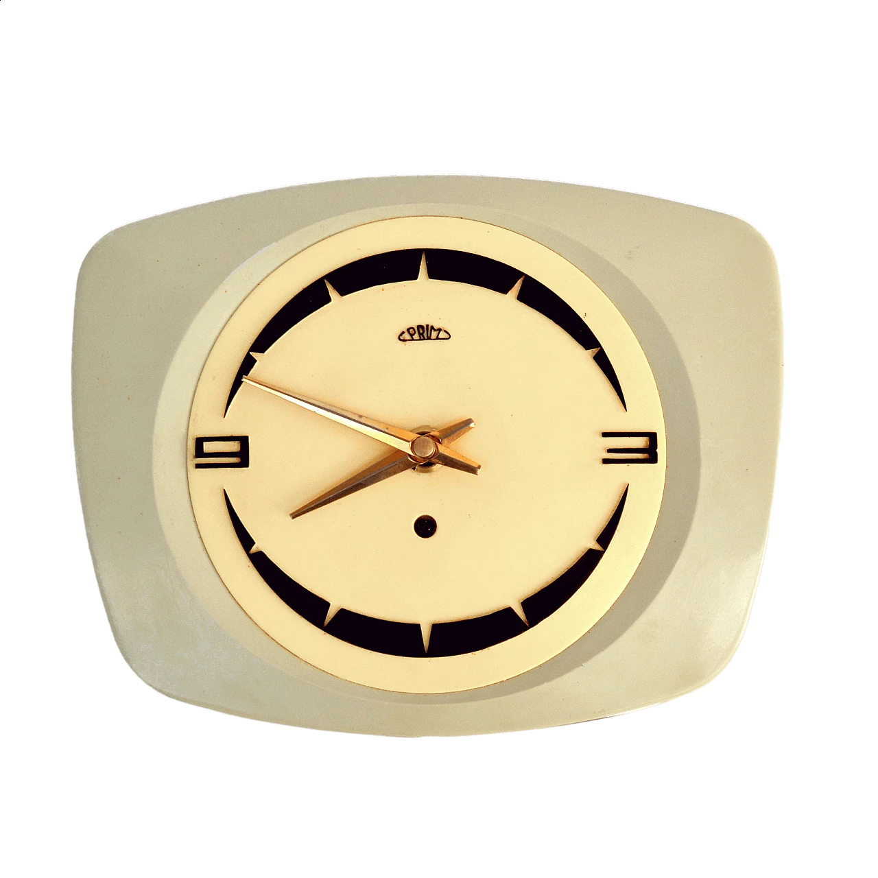 Prim wall clock in Brusel style, 1950s 8