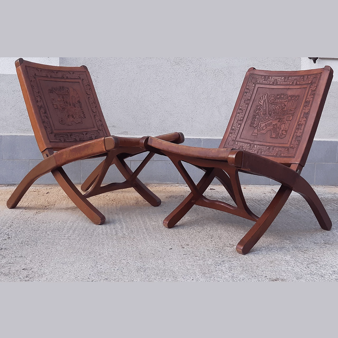 Pair of armchairs by Angel Pazmino for Muebles De Estilo, 1960s 1