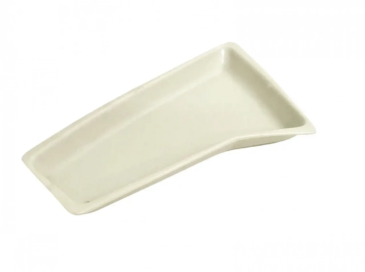 Posacenere in ceramica laccata bianca di Antonia Campi per Verbano, anni '50 1