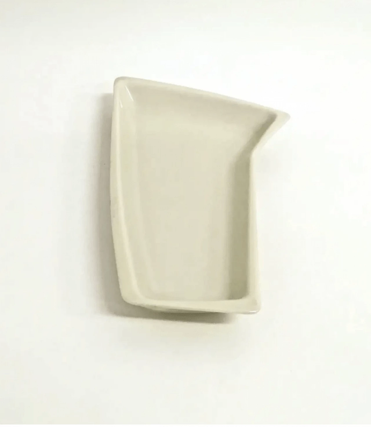 White lacquered ceramic ashtray by Antonia Campi for Verbano, 1950s 6