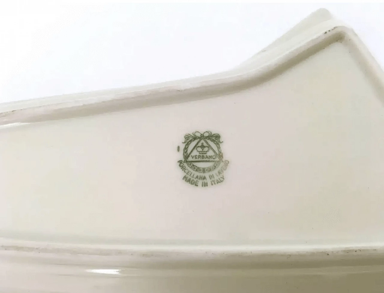 White lacquered ceramic ashtray by Antonia Campi for Verbano, 1950s 8