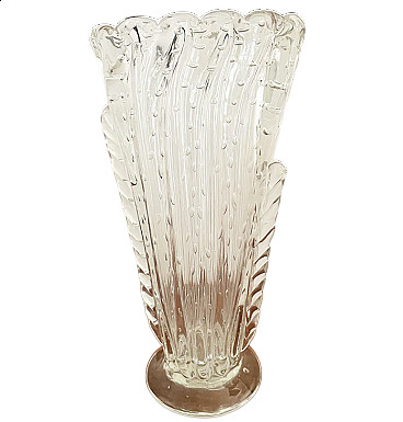 Murano glass vase attributable to Ercole Barovier & Toso, 1950s