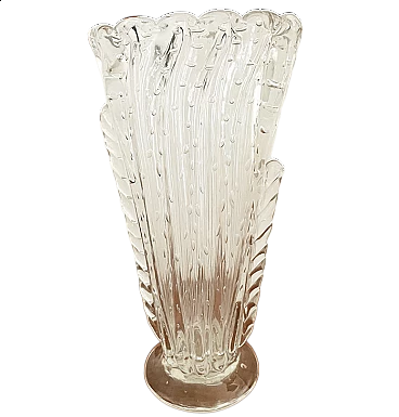 Vaso in vetro di Murano attribuibile a Ercole Barovier & Toso, anni '50
