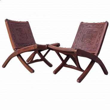 Pair of armchairs by Angel Pazmino for Muebles De Estilo, 1960s