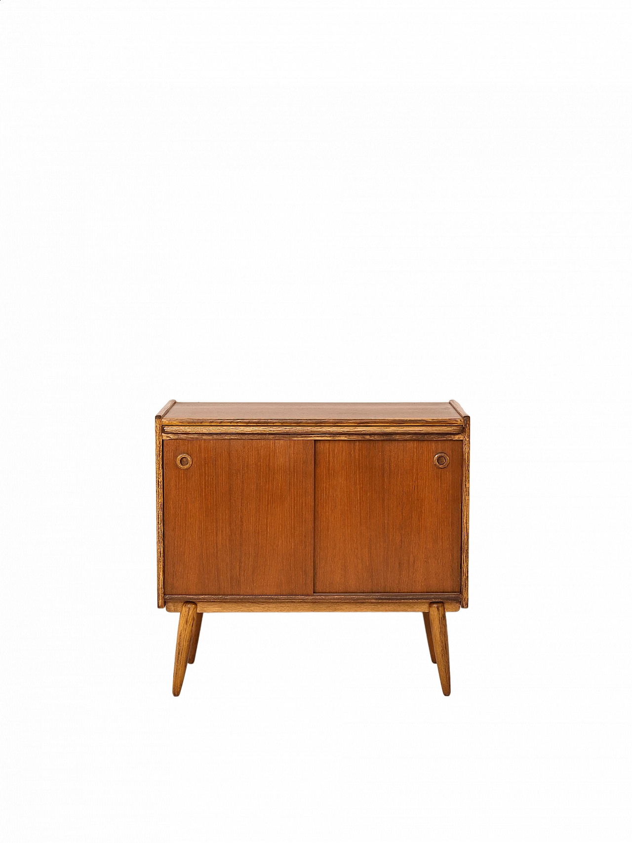 Credenza scandinava in teak con scrittoio a scomparsa, anni ’60 14