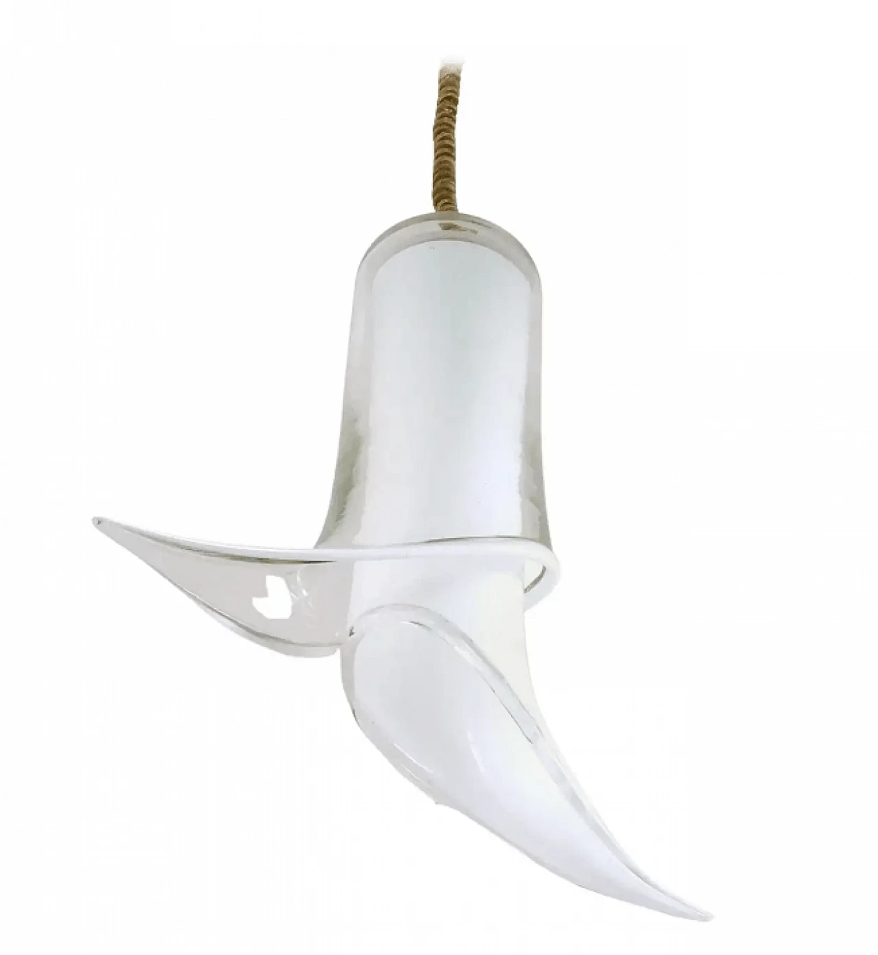 Murano glass pendant lamp attributable to Mazzega, 1970s 1