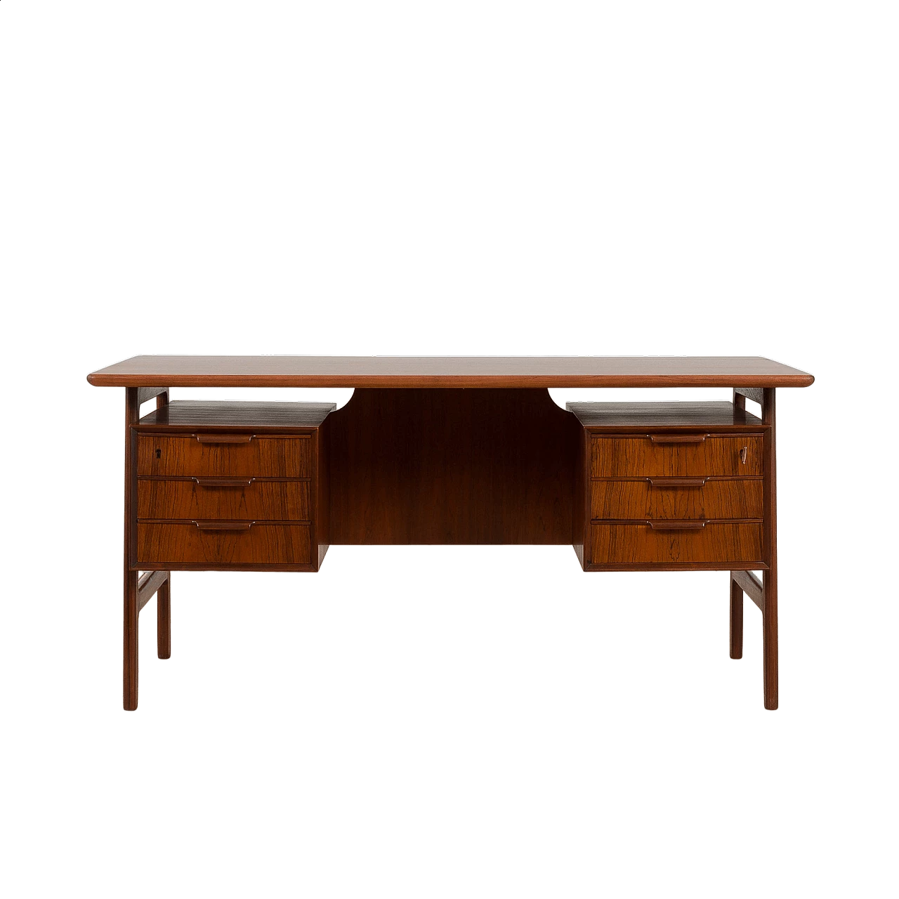 Rosewood desk by Gunni Omann Jun, 1950s 22