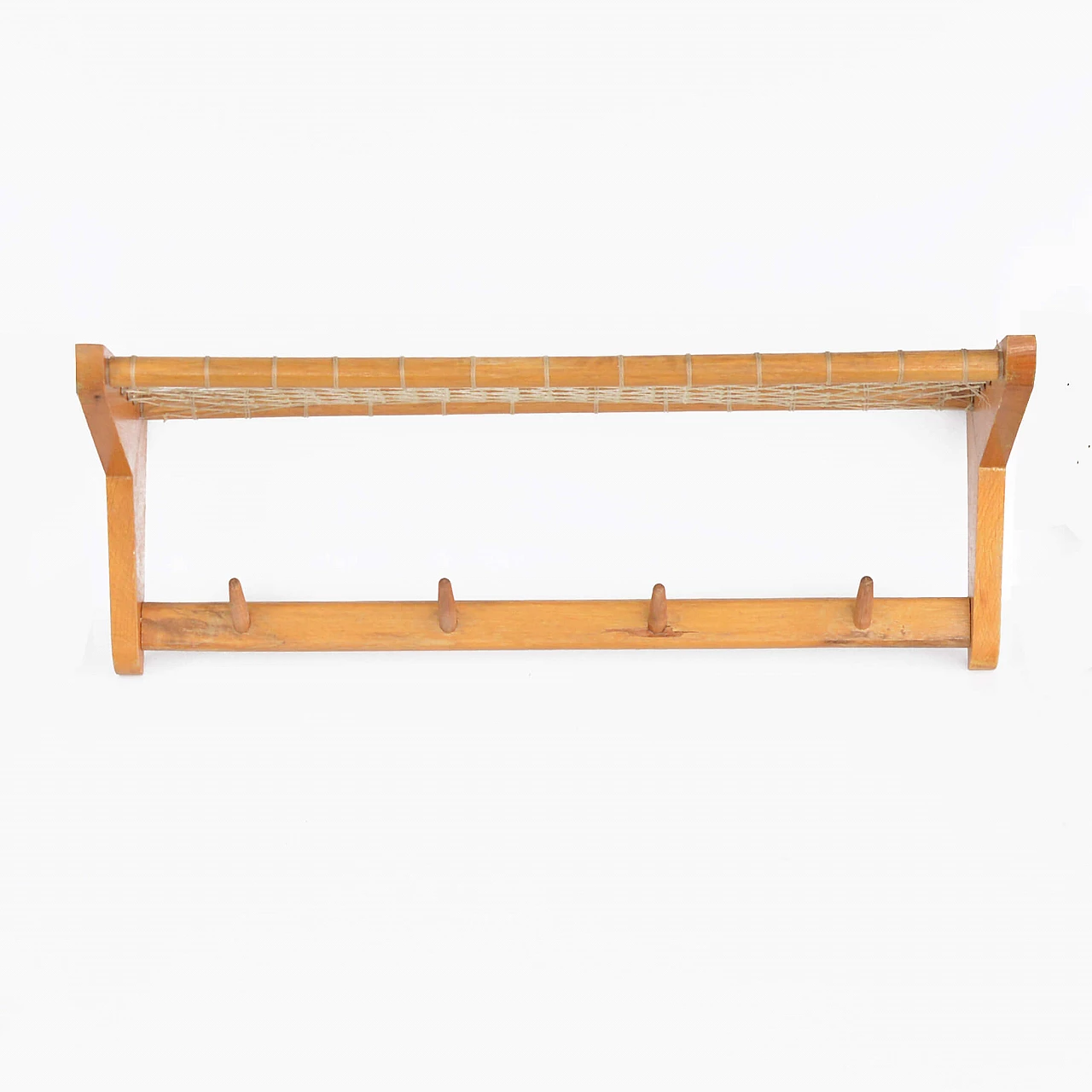 Oak coat rack, 1960s 11