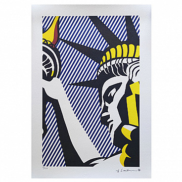 Roy Lichtenstein, I Love Liberty, litografia in edizione limitata, anni '80