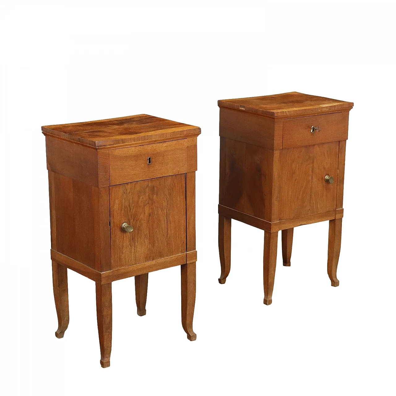 Pair of Direttorio bedside tables, early 19th century 1