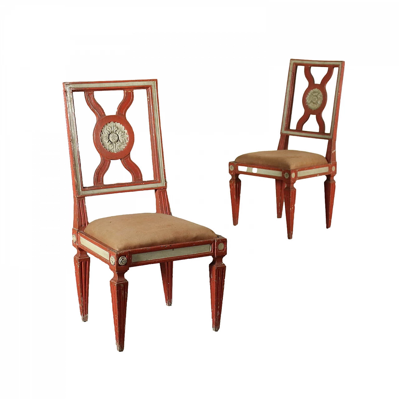 Pair of Neoclassical chairs, 18th century 1