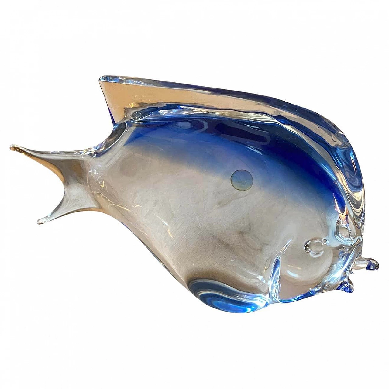 Tropical fish sculpture in Murano glass in the manner of Seguso, 1970s 2