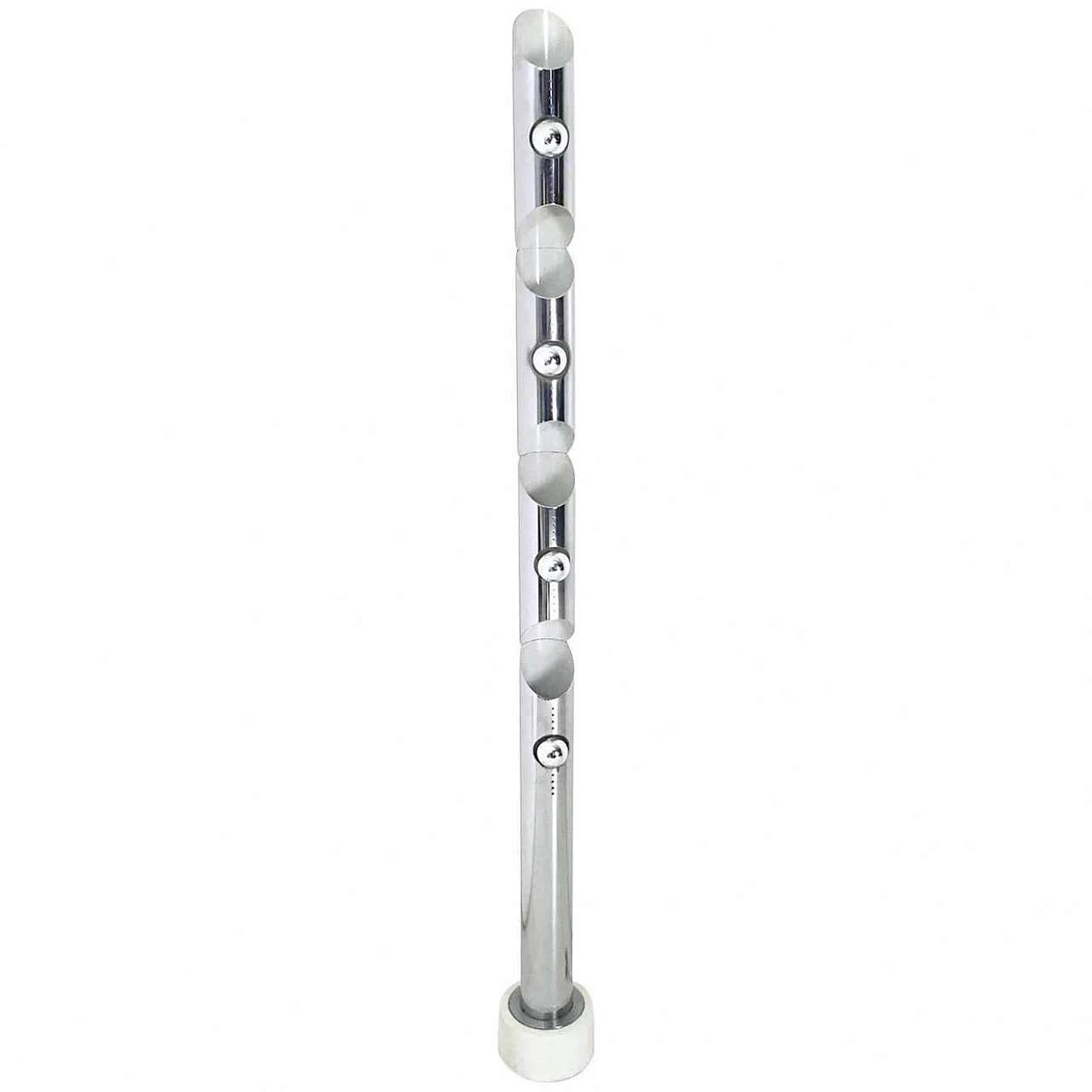 Painted metal column floor lamp attributed to Reggiani, 1970s 4