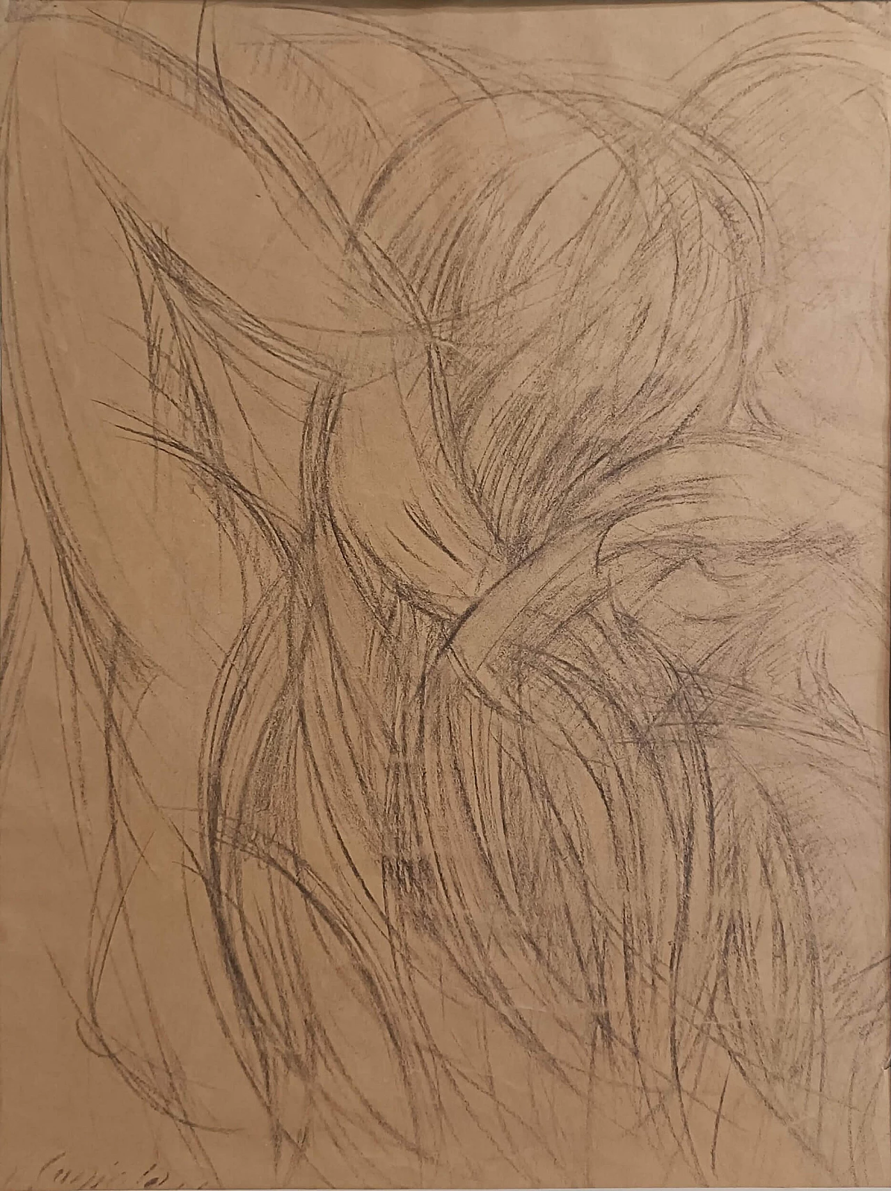 Armando Cuniolo, Donna che si pettina, matita su carta, 1946 2