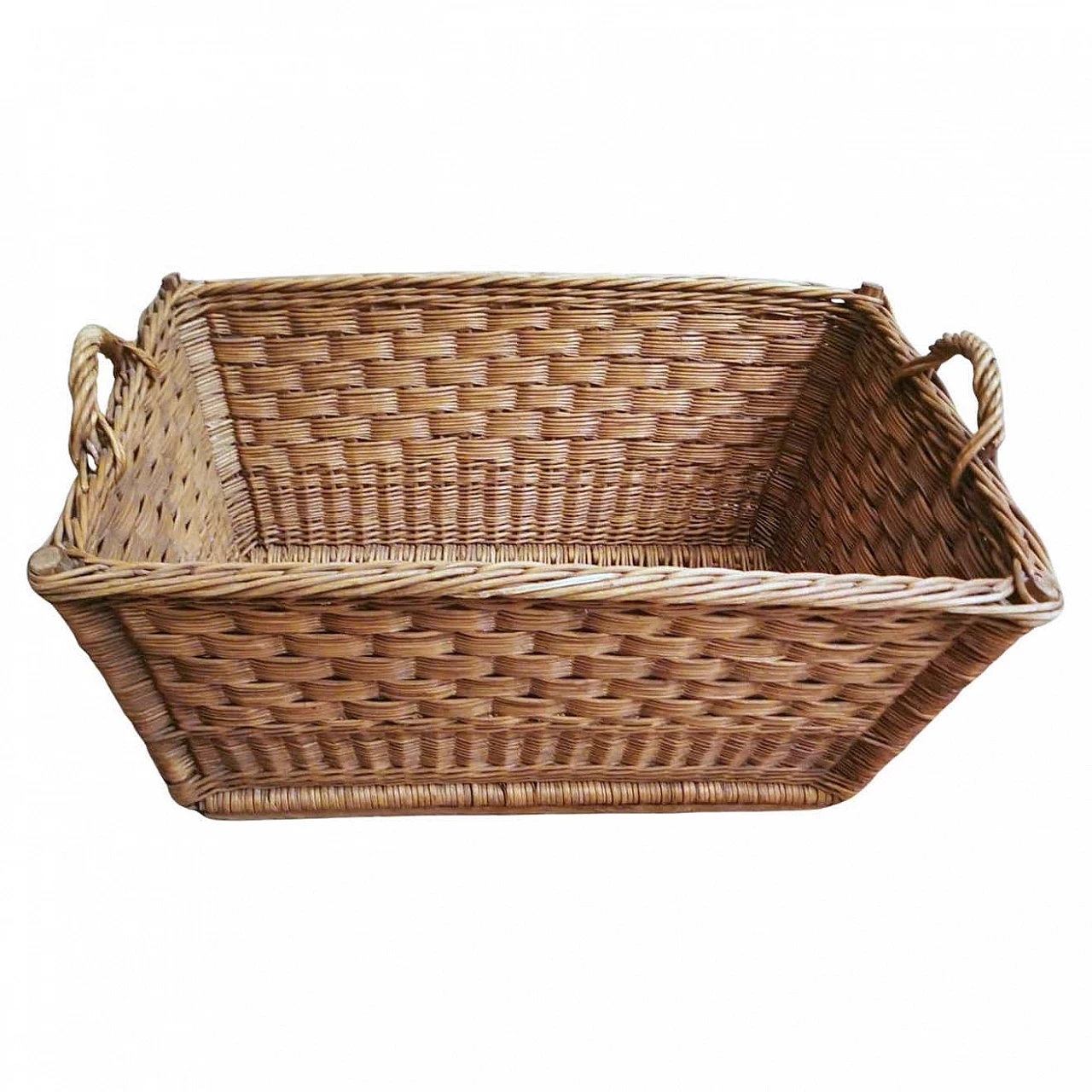 Hand-woven wicker basket, 1930s 14