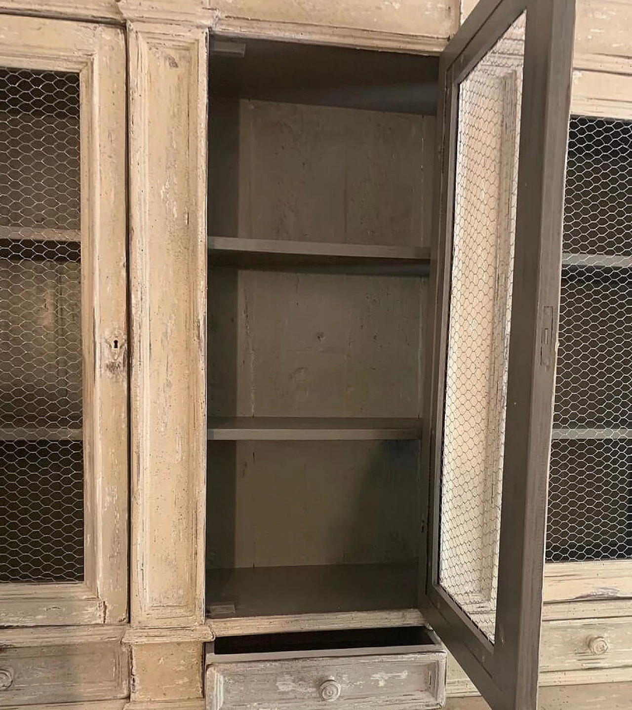 Lacquered wood double-body cabinet, 19th century 5