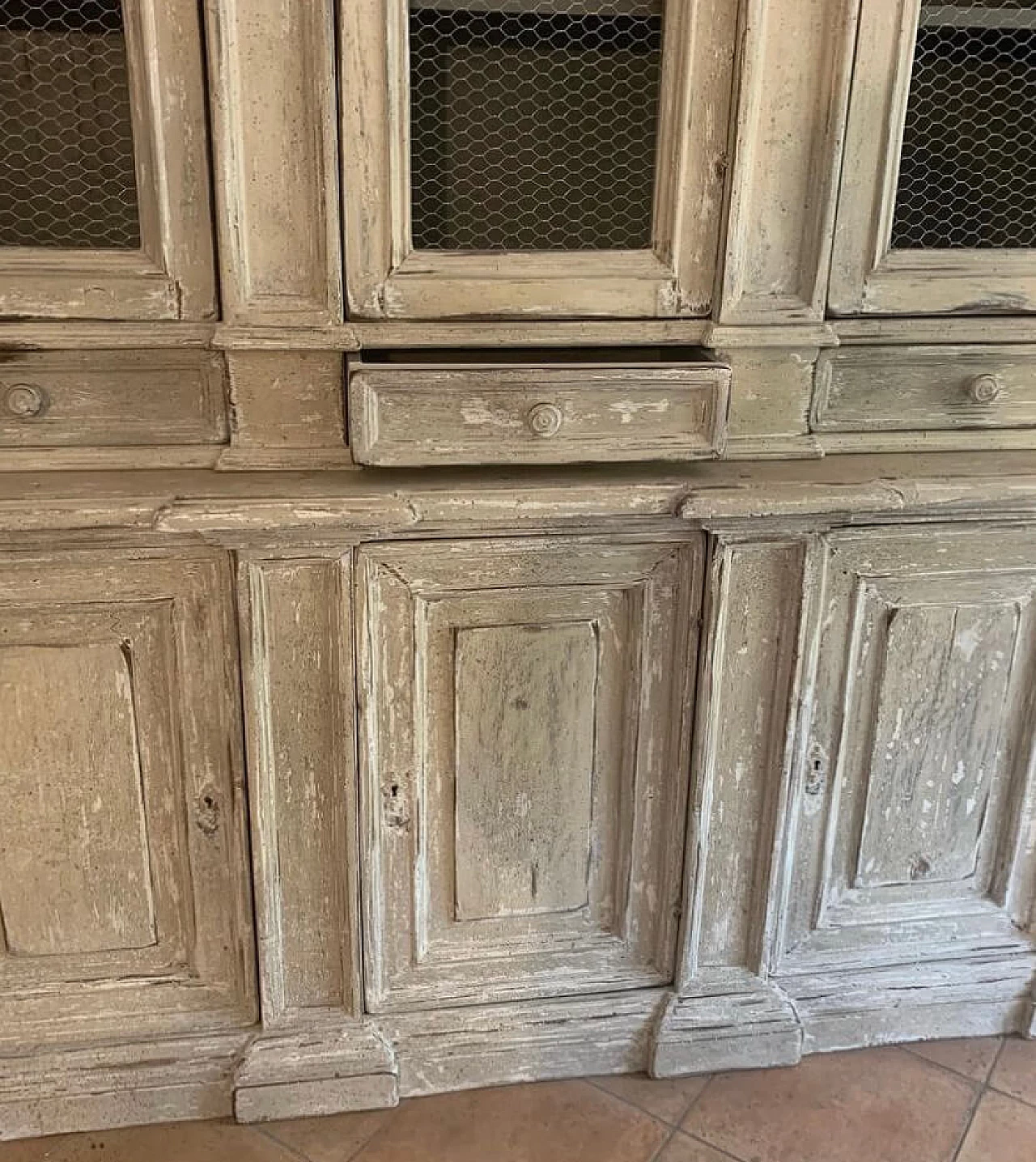 Lacquered wood double-body cabinet, 19th century 6