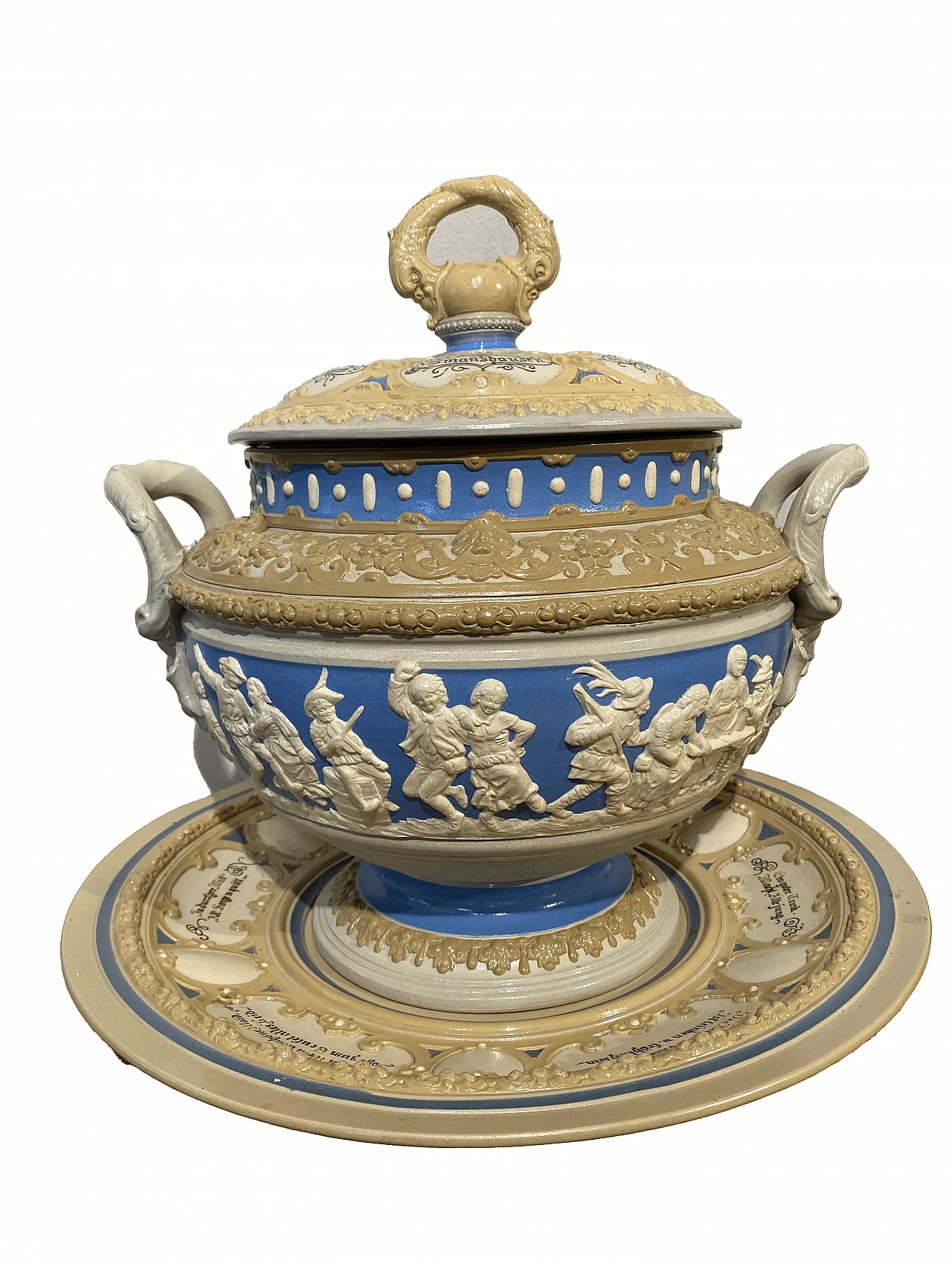 Zuppiera in ceramica decorata per Villeroy e Boch, inizio '900 1