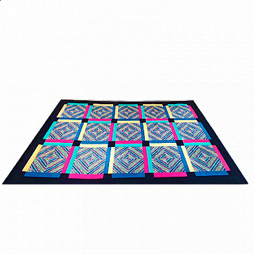 Geometric pattern rug by Ottavio Missoni, 1990s