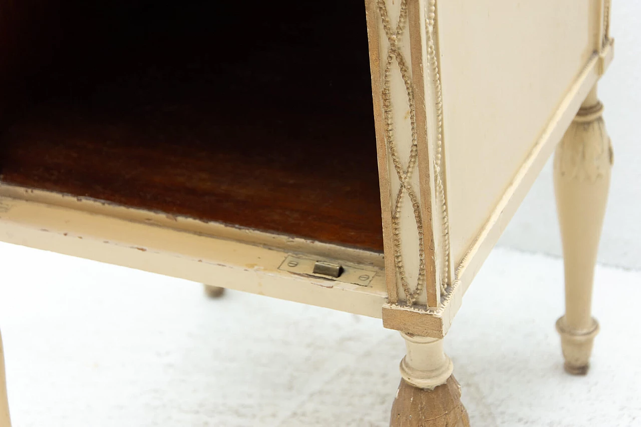 Comodino in legno e vetro per Portois & Fix, '900 8