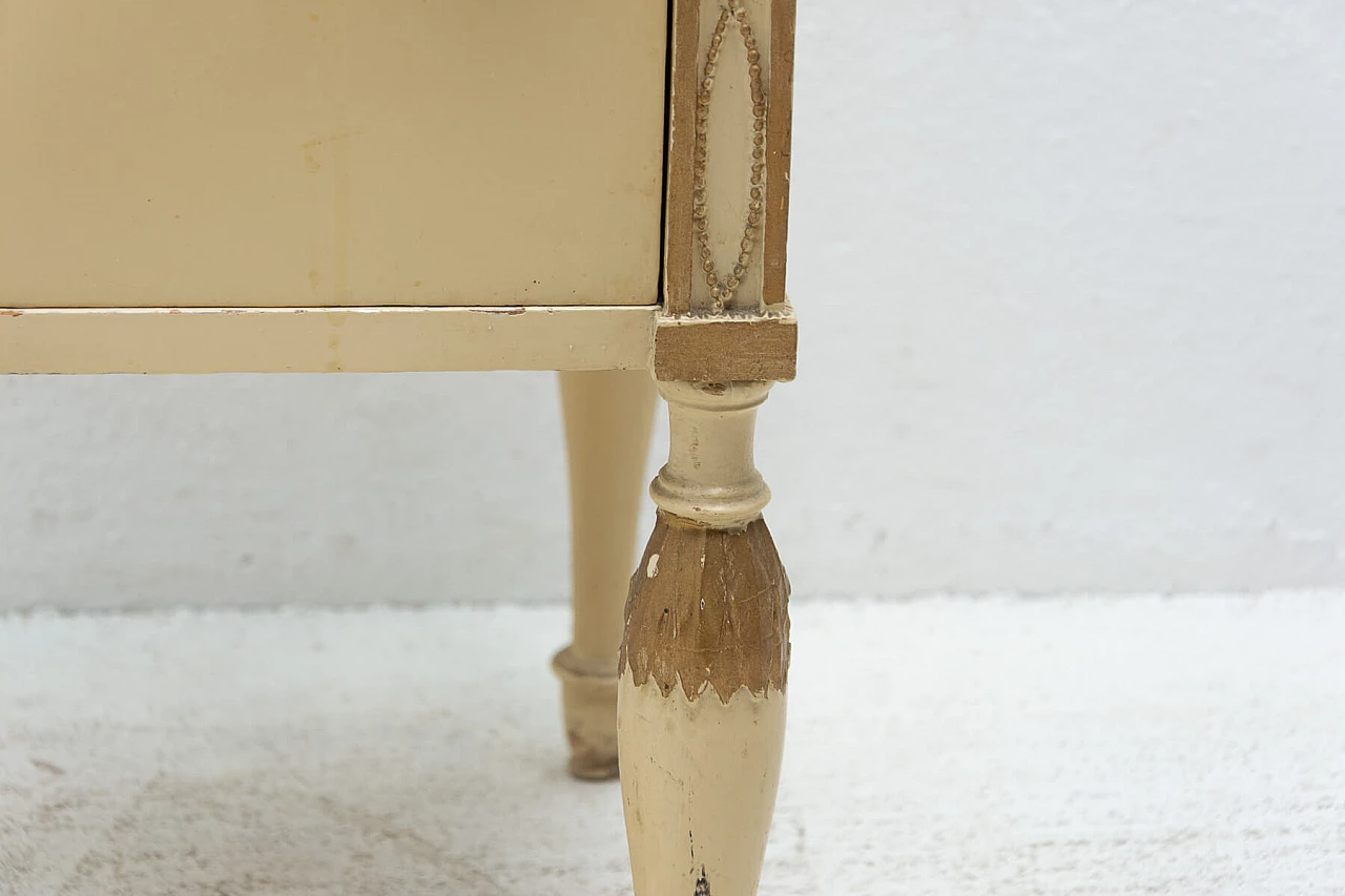 Comodino in legno e vetro per Portois & Fix, '900 10