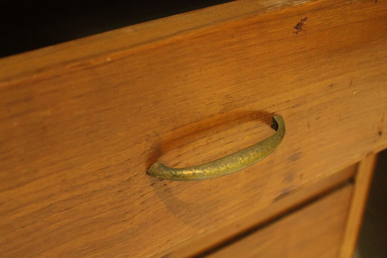 Wooden bed, chest of drawers and closet, 1960s 4