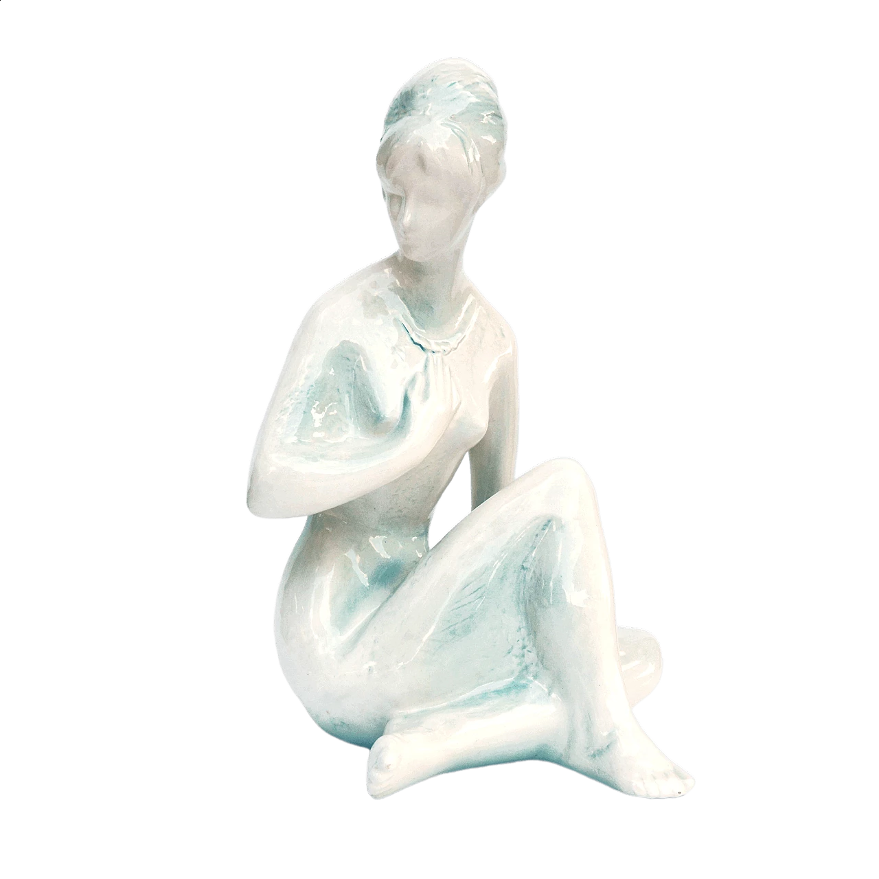 Scultura di nudo femminile di Kokrda Jihokera Bechyně, anni '60 13