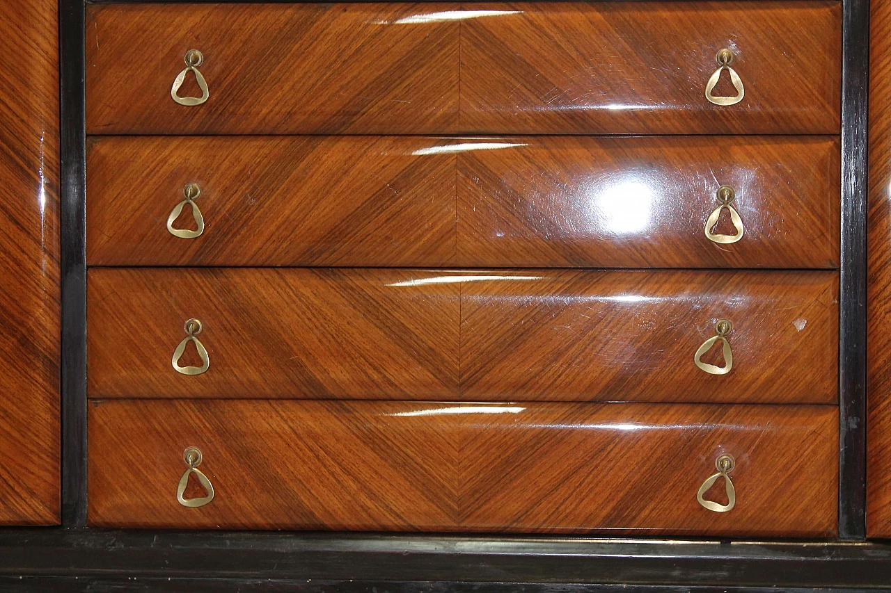 Sideboard with decorated glass, 19th century 7