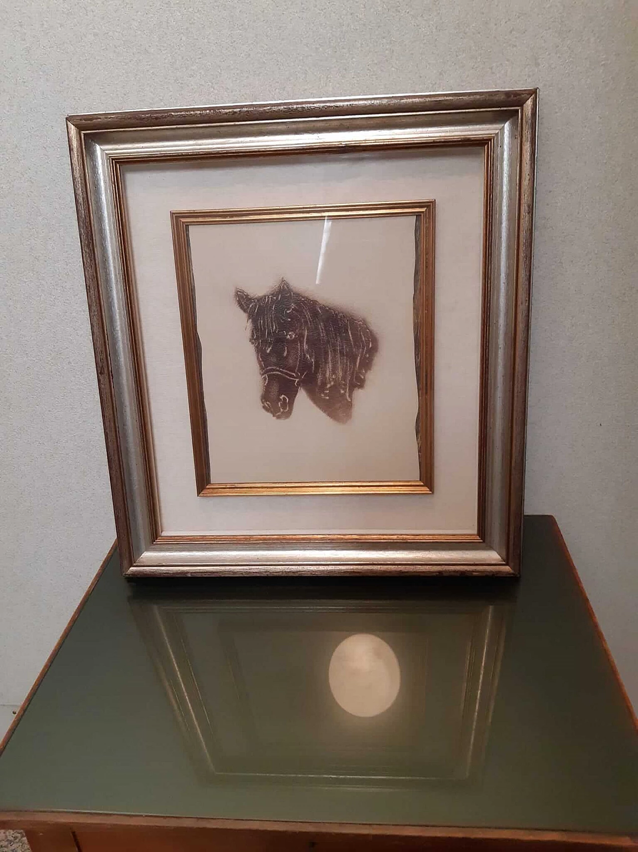 Gregorio Mancino, Cavallo, dipinto su pelle, 1989 3