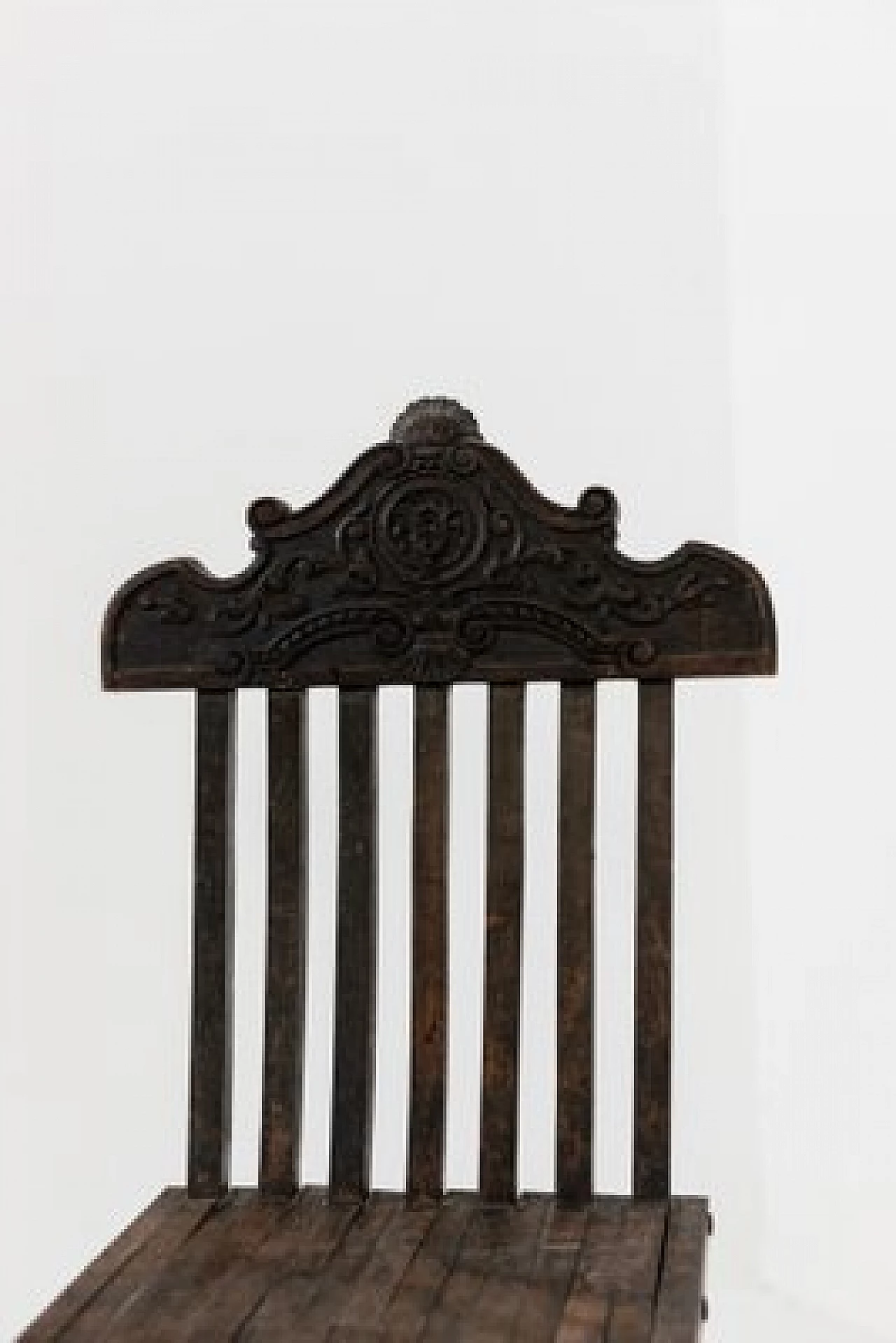 Inlaid wood folding chair, 1930s 6