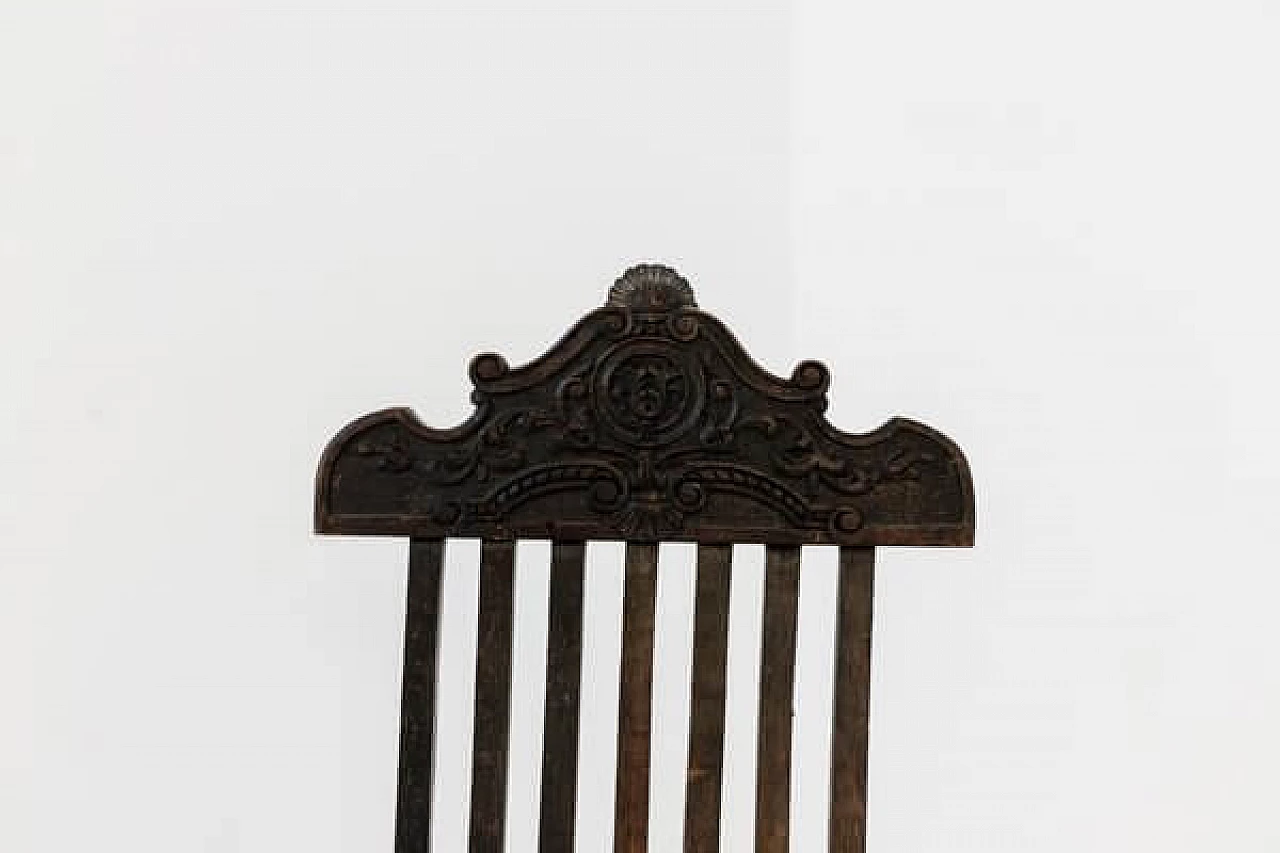 Inlaid wood folding chair, 1930s 7